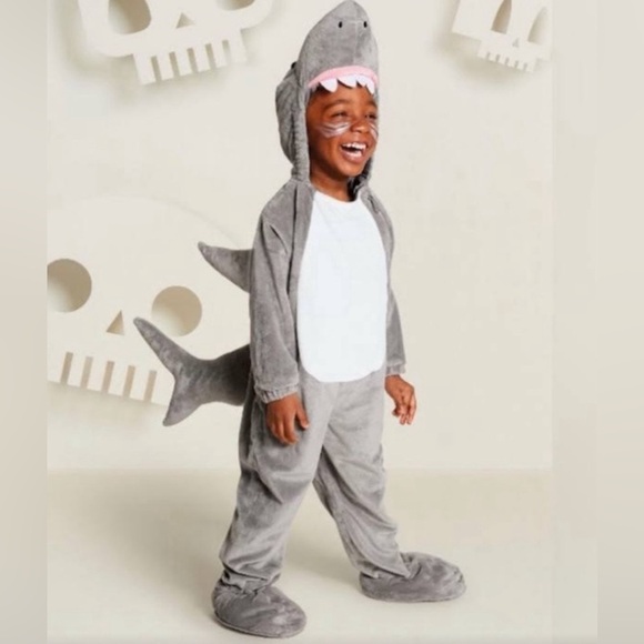 Other - Kids Shark Costume - Gray and White/ shark bite xl
